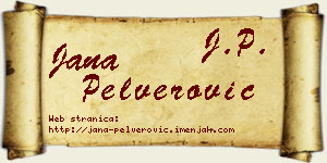 Jana Pelverović vizit kartica